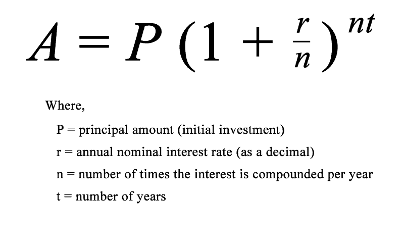 compound interest formula